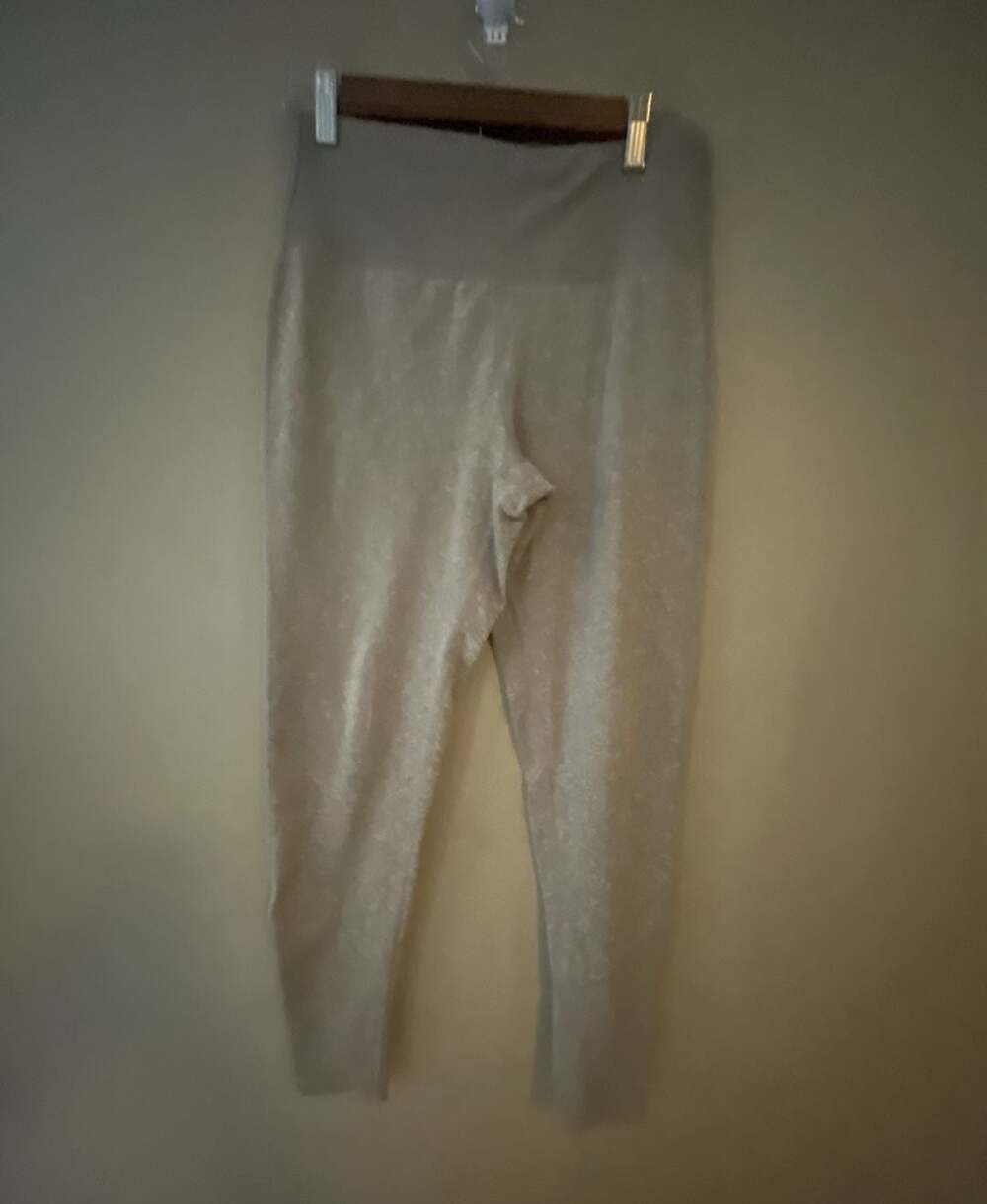 Zobha Gray Spacedye High Waist Activewear Leggings Size L